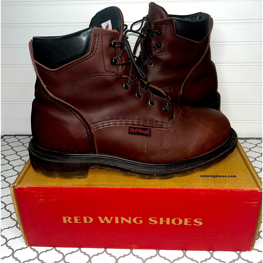 Red Wing Men’s SuperSole 2.0 Leather Work Boot Style 606 Size 12